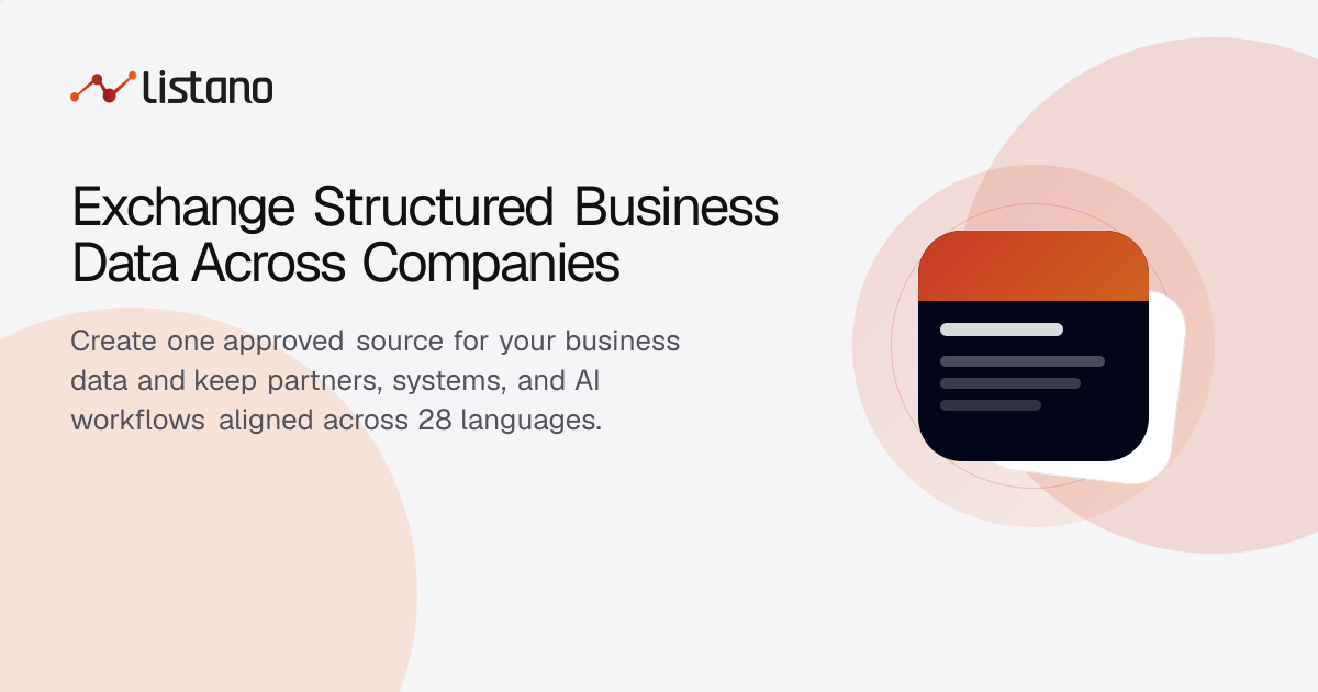 B2B Data Exchange Infrastructure | Listano